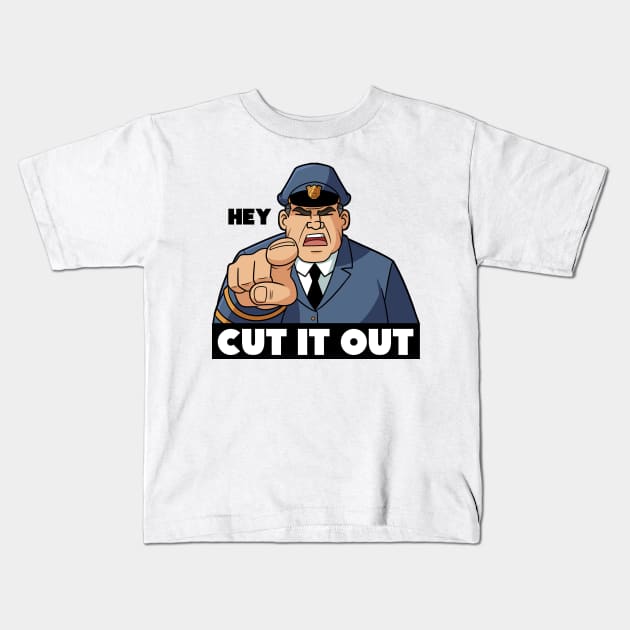 Cut it Out Kids T-Shirt by Gurinn